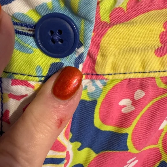 Talbots Colorful Tropical Print The WEEKEND Chino Shorts SIZE: 10 #H - Picture 3 of 8